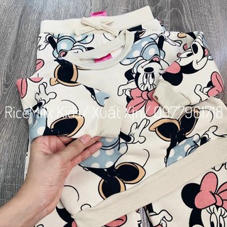 B74- BỘ NỈ MICKY BE QUẦN LOE