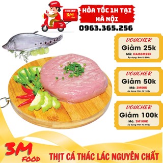 Thịt cá thác lác nguyên chất 100% 500gr [ Hỏa tốc tại Hà Nội ] 3M FOOD HS