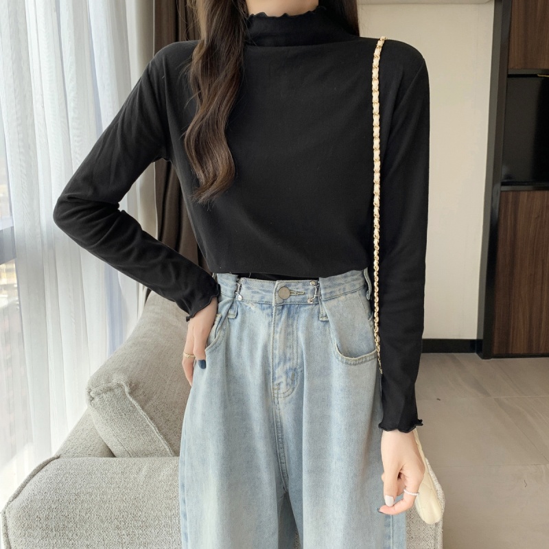 NRVP Áo Thun Nữ Dài Tay Phong Cách Hàn Quốc Mới 2023