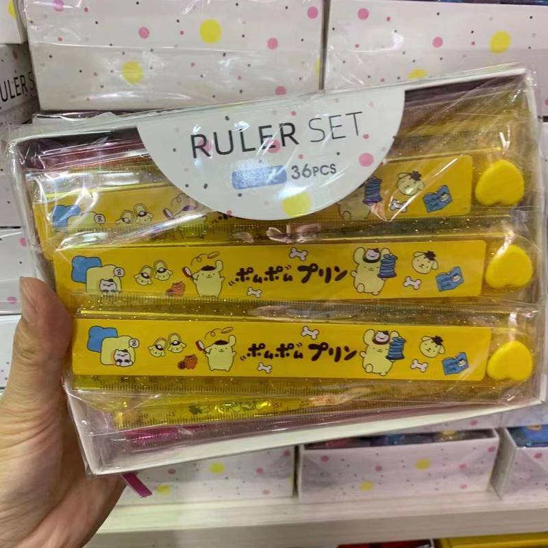 1 Thước Thẳng Gấp Được 30cm Bằng acrylic Trong Suốt Hoạt Hình Sanrio Mymelody Kuromi Cinnamoroll Purin