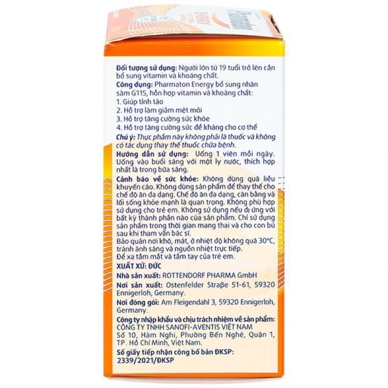 Pharmaton Energy / Pharmaton Essential  giúp bổ sung vitamin, khoáng chất, tăng sức đề kháng