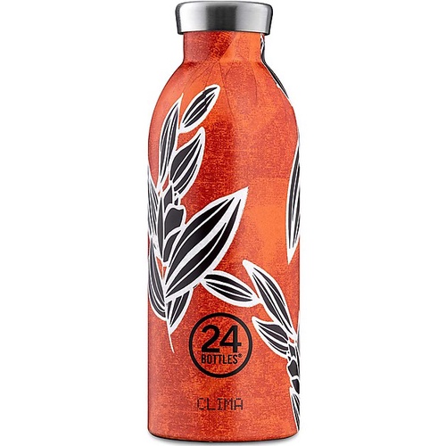 Bình giữ nhiệt chân không 24Bottles Clima 500ml, chất liệu thép không gỉ, họa tiết Ashanti Batik