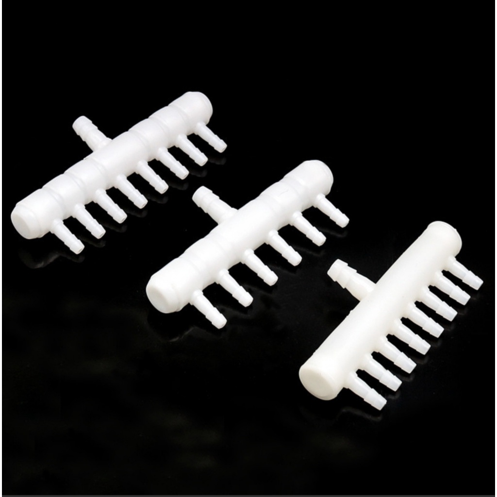 Chia khí nhựa ( đầu vào 8mm , đầu ra 4mm ) , dùng cho máy sủi bể cá