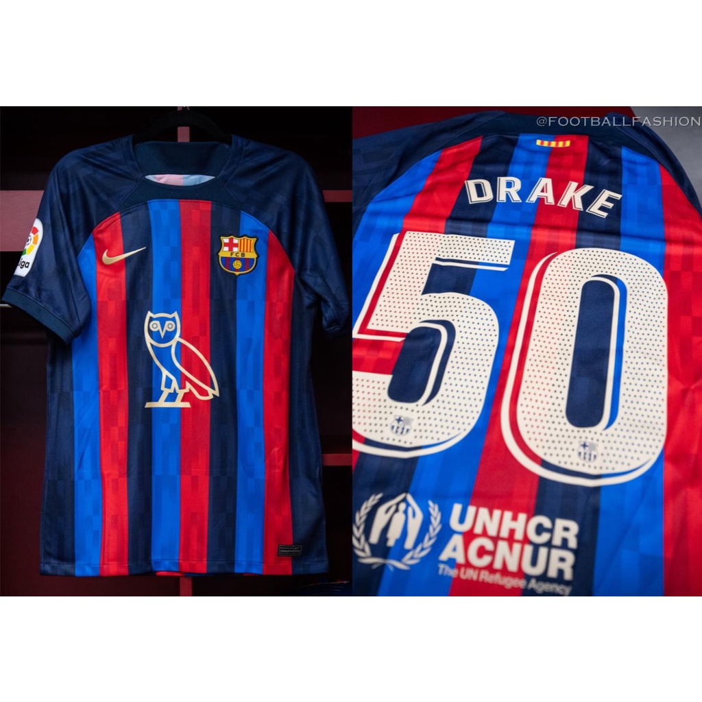 Áo Bóng Đá Thể Thao In Logo Barcelona Cổ Điển 22-23