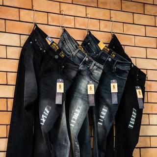Quần jeans dài just men 4 màu wash l4-5