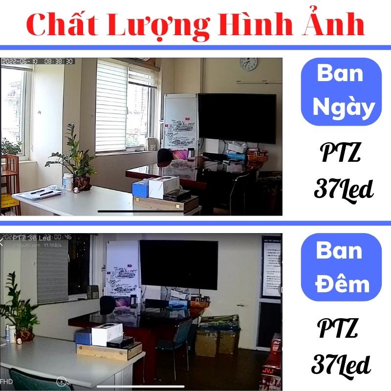 Camera yoosee ngoài trời PTZ 37Led xoay 360, Full HD siêu nét, ban đêm có màu - Camera ngoài trời yoosee PTZ 37Led