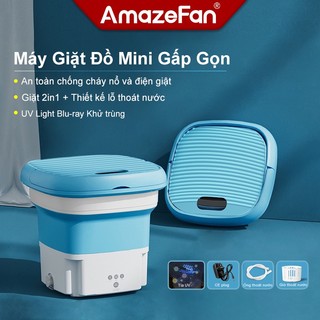 Máy giặt mini cho bé,vắt khô,khử trùng tia cực tím,máy giặt gấp gọn có lỗ thoát nước.máy giặt đồ vắt quần áo thông minh