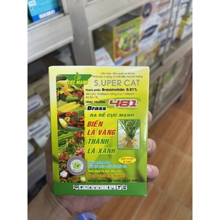 Phân bón lá super cat biến lá vàng thành lá xanh 10gram