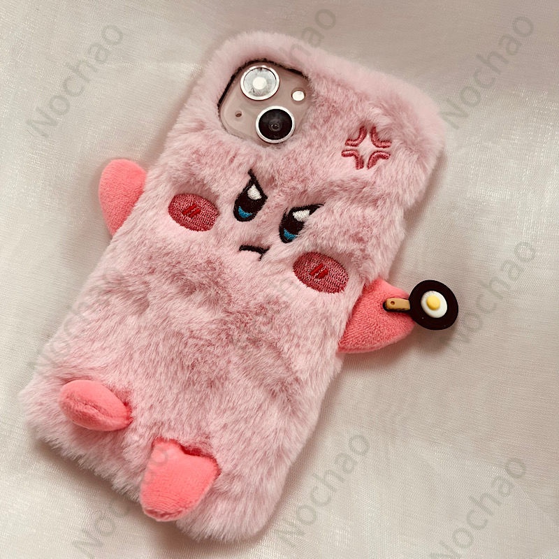 Ốp Điện Thoại Phủ Lông Mềm Chống Sốc Hình Angry Star Cho iPhone14 pro max iPhone13 iPhone11 iPhone12promax 13 / 11 xsmax / 14