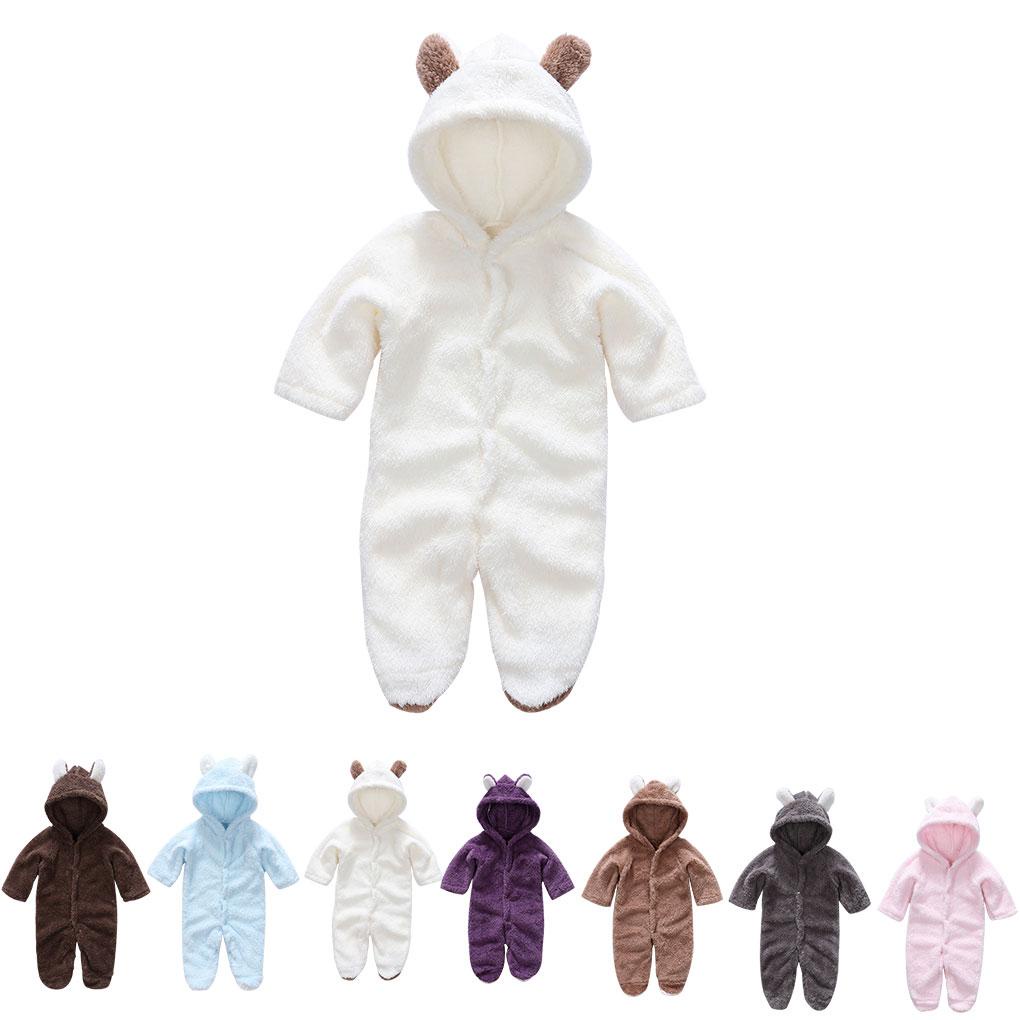 Áo liền quần Bodysuit Romper Liền Mảnh Có Nón Hoodie Cho Các Bé Nhỏ Sơ Sinh