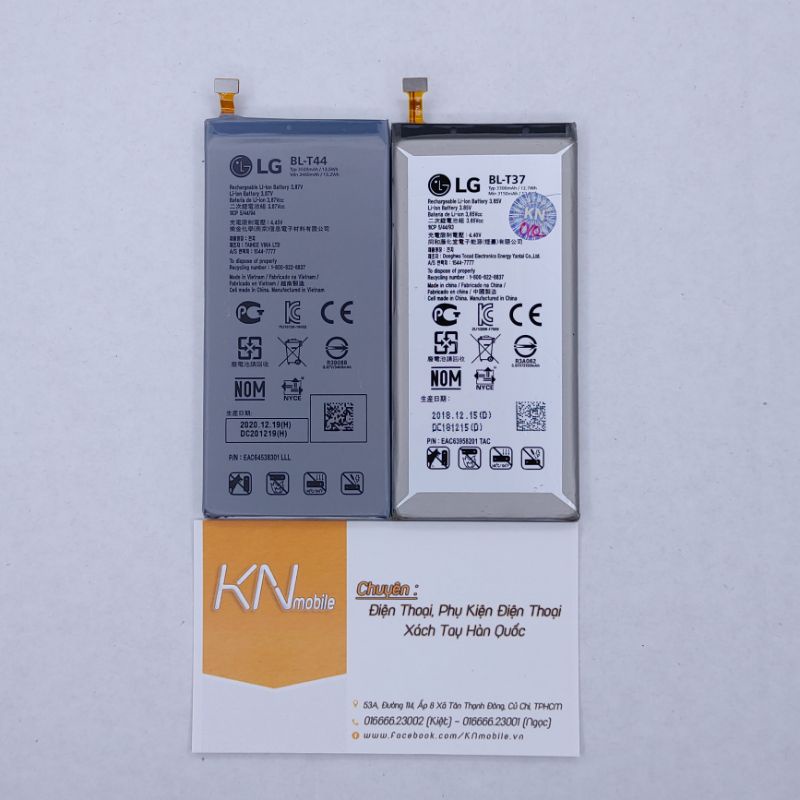 Pin lg v40 ThinQ, stylo 5 zin chính hãng BL-T37, BL-T44