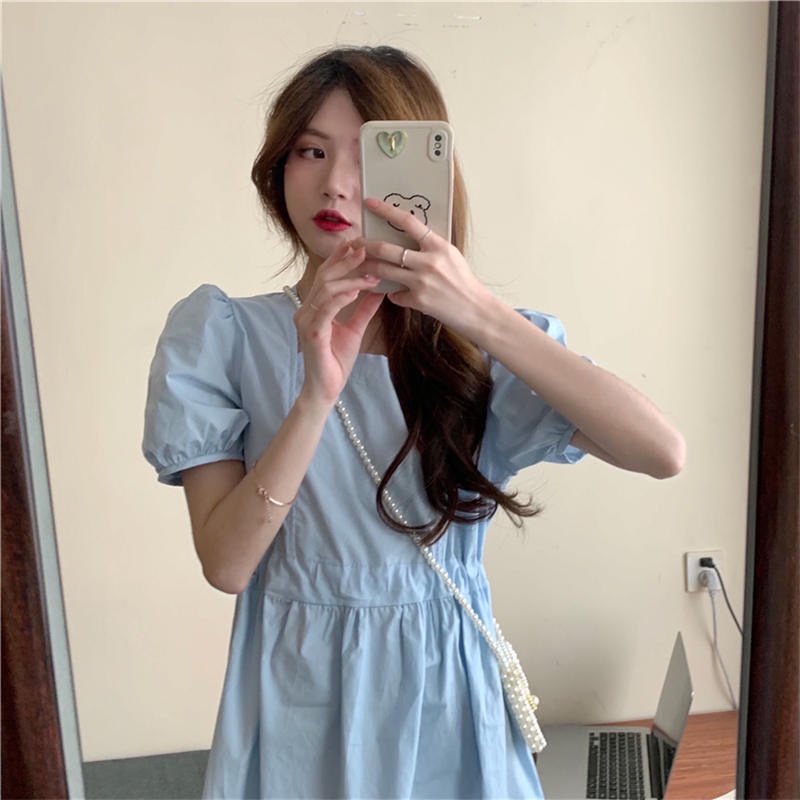 Đầm Dài Qua Gối Phong Cách Hepburn Pháp Cổ Điển Thời Trang Mùa Hè Hàng Mới 2022 Dành Cho Bạn Nữ