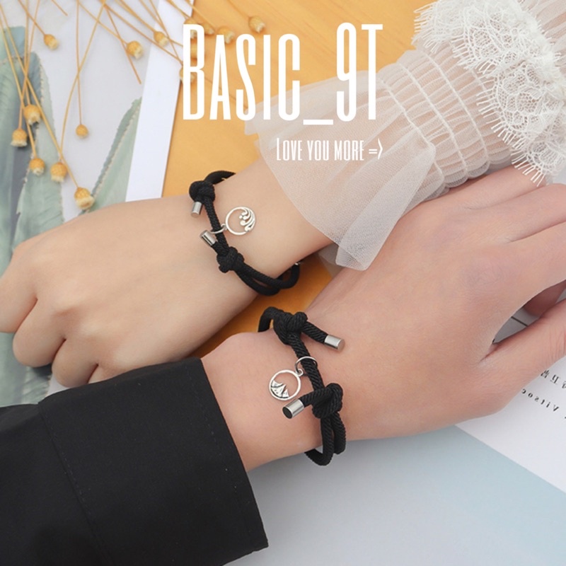 SET VÒNG TAY ĐÔI COUPLE NAM CHÂN DÂY BASIC BIỂN VÀ NÚI HOT TREND