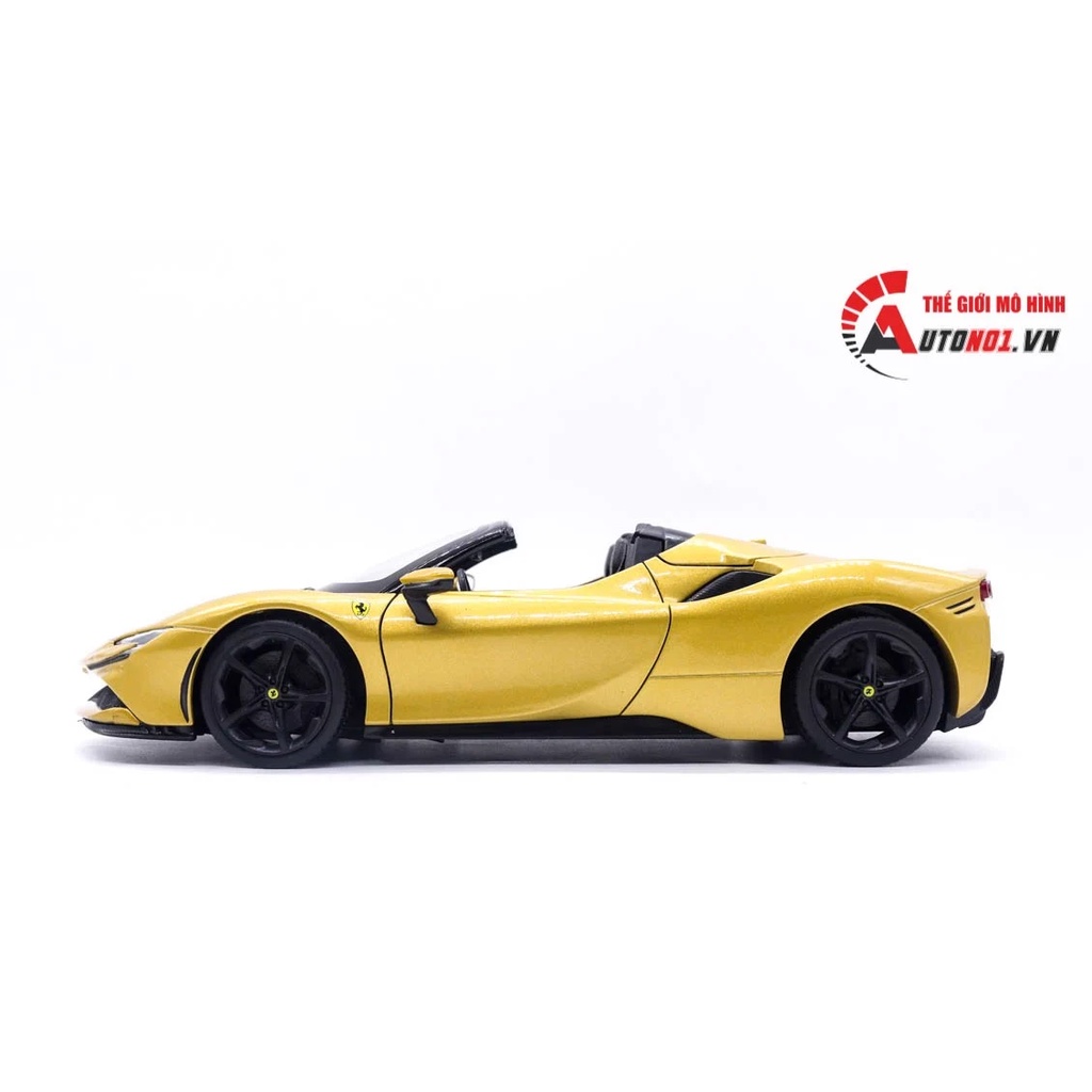 Mô hình xe Ferrari SF90 Spider open top tỉ lệ 1:18 Bburago 8118