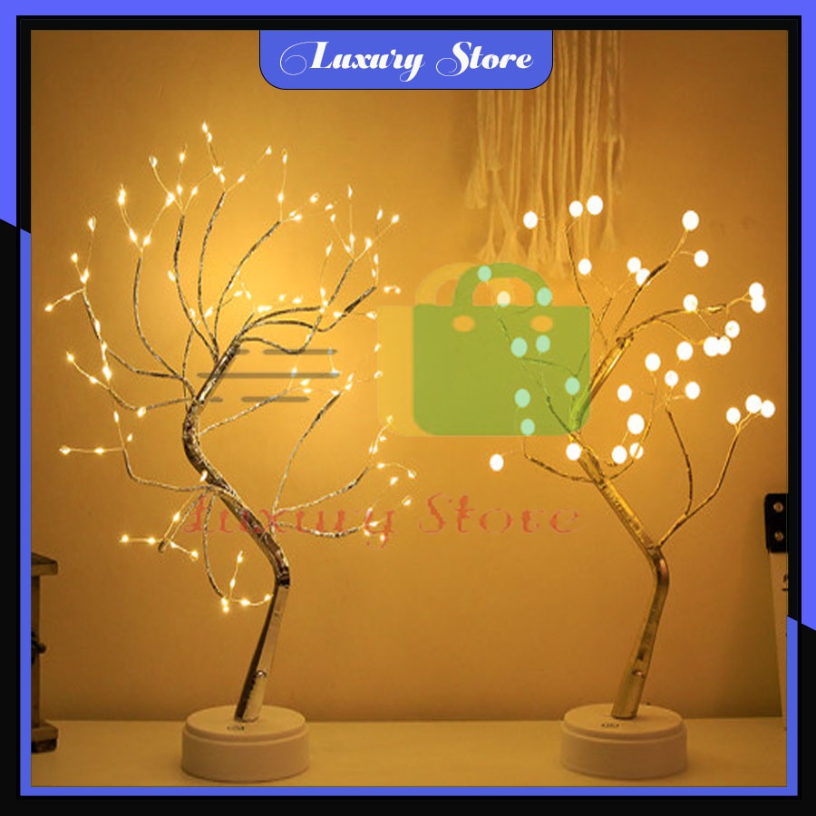 Đèn trang trí để bàn, đèn led trang trí hình cây, trang trí phòng, decor nôi thất phòng ngủ
