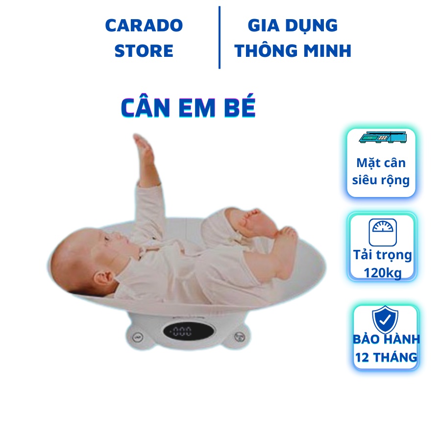 Cân Em Bé Điện Tử Sơ Sinh 120kg Cân Trẻ Em, Thú Cưng Model B03 Bằng Nhựa ABS Cao Cấp Chính Xác Từng Gam