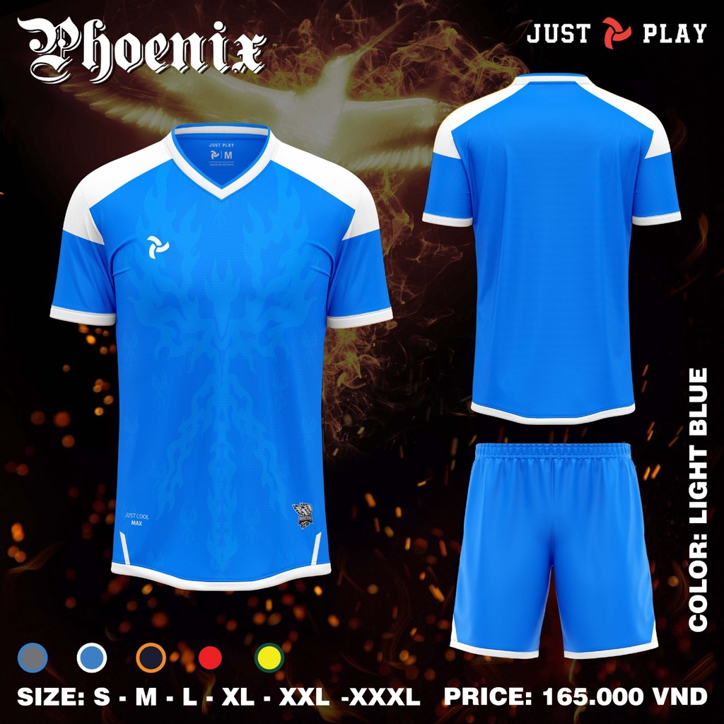 Bộ Quần Áo Bóng Đá Không Logo JP  Phoenix Cao Cấp Mới Nhất