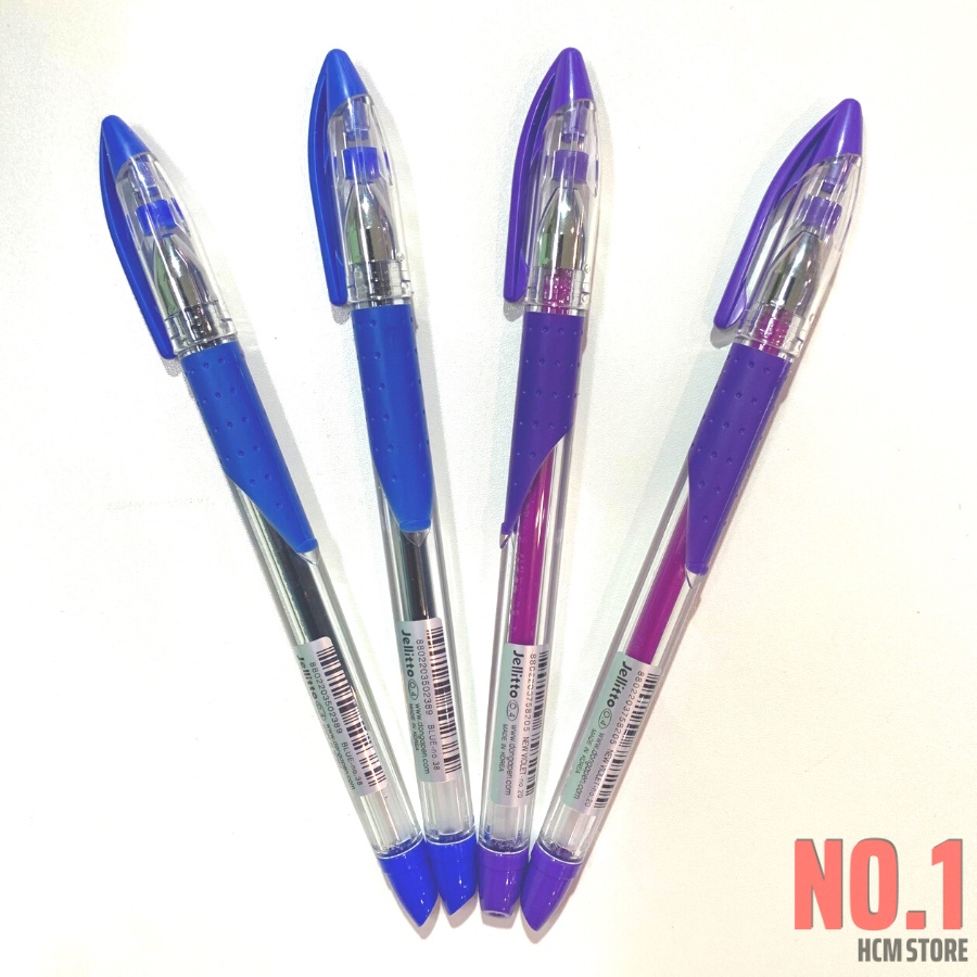 Hộp 12 Cây Bút Gel Cao Cấp Jellitto 0.4mm Hàn Quốc  - Văn Phòng Phẩm No.1