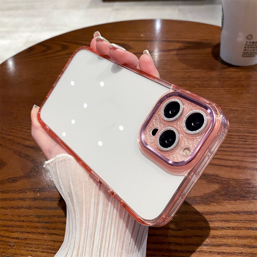Ốp Điện Thoại iPhone 14 13 12 Pro max 14 plus case ốp lưng điện thoại iphone 14 13 12 promax Acrylic Trong Suốt Chống Sốc Lấp Lánh Sang Trọng Cho iP 14 plus 13 12 11 Pro Max