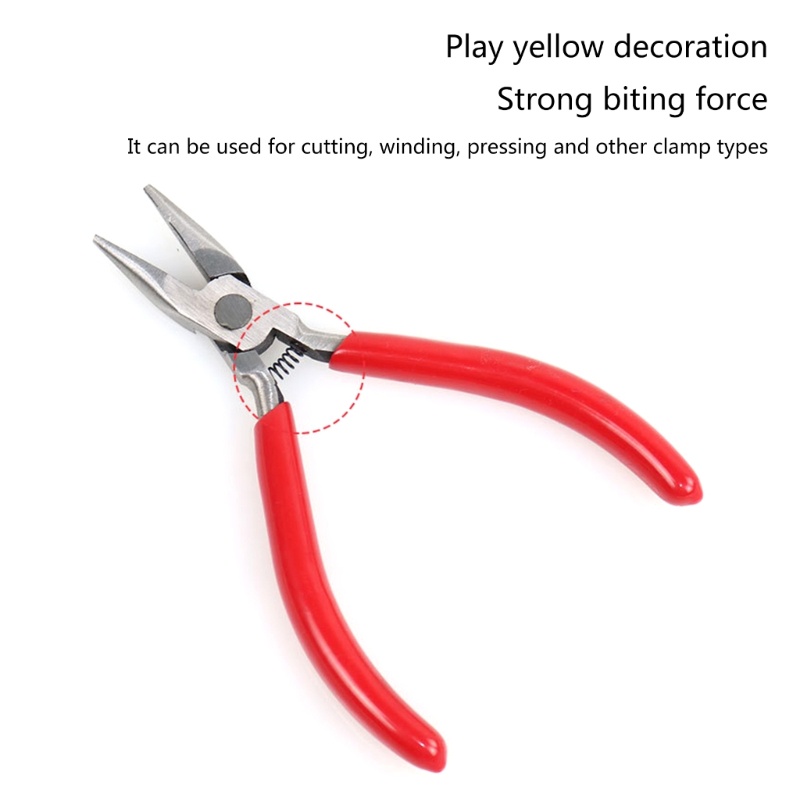 Kìm Mũi Tròn Bằng Kim Loại Mini Dùng Để Cắt Trang Sức DIY