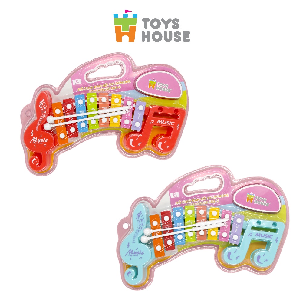 Đồ chơi đàn gõ Xylophone cho bé 8 phím hình nốt nhạc cho bé Toyshouse 683-2