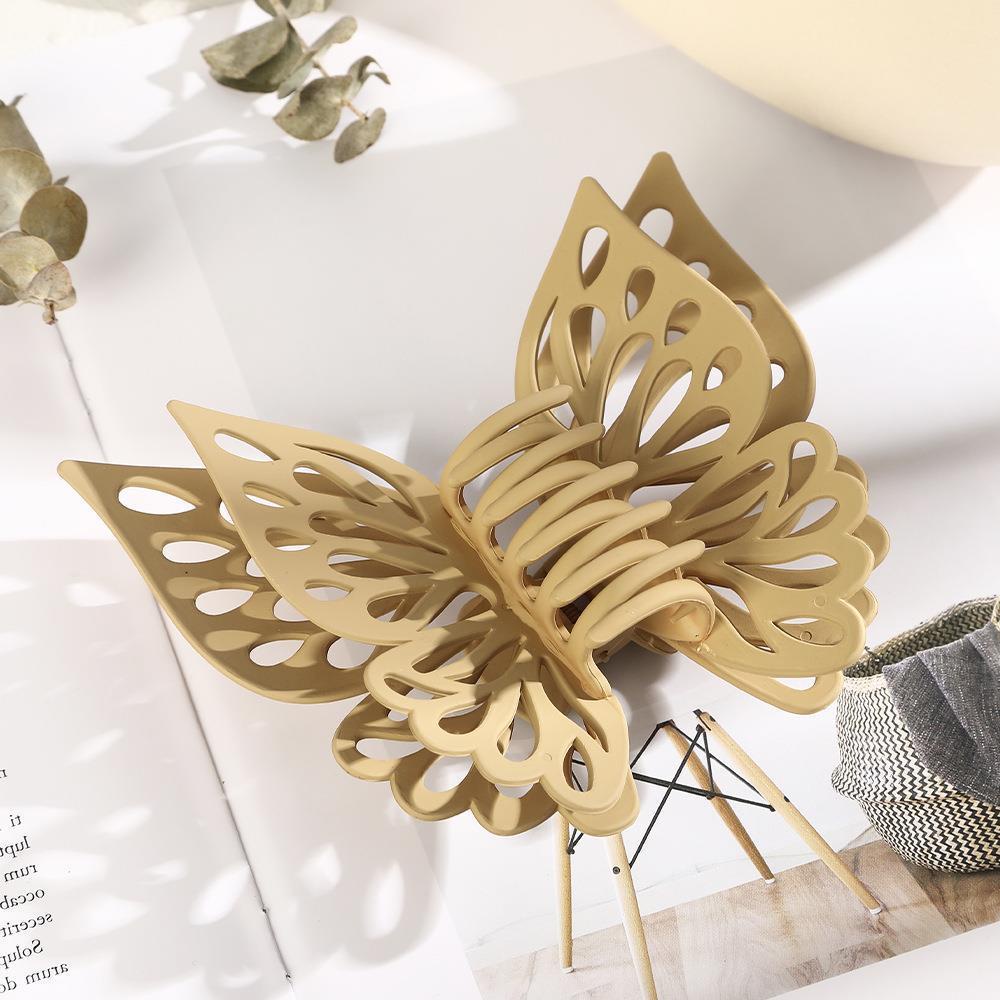 Lược Cài Tóc Hai Lớp Rỗng Hình Bướm Lớn Màu Kẹo Dễ Thương / Kẹo Tóc Cổ Tích Lớn