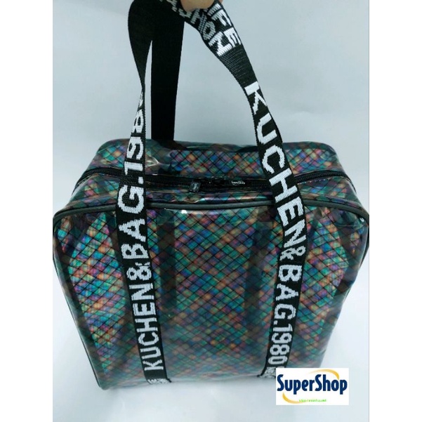 Túi Nhưa PVC Hoa Văn Đựng Mỹ Phẩm 30x15x30