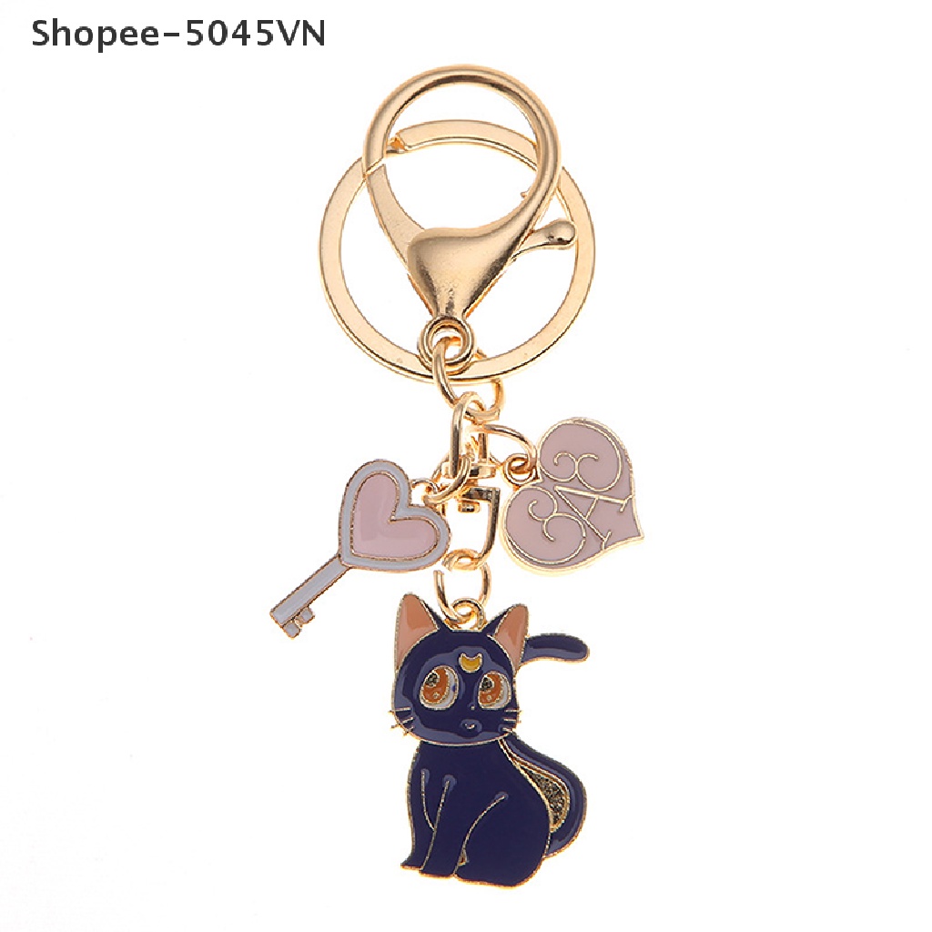 [Hàng Có Sẵn] Móc Khóa Xe Hơi Hình Thủy Thủ Mặt Trăng Thiết Kế Sáng Tạo Dễ Thương C (H)