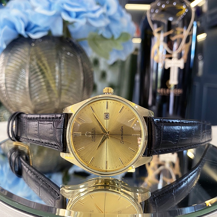 Đồng hồ Nam Omega OMG02 Dây da cao cấp, Full hộp, Mặt Sapphire chống xước, chống nước thẻ bảo hành 12 tháng
