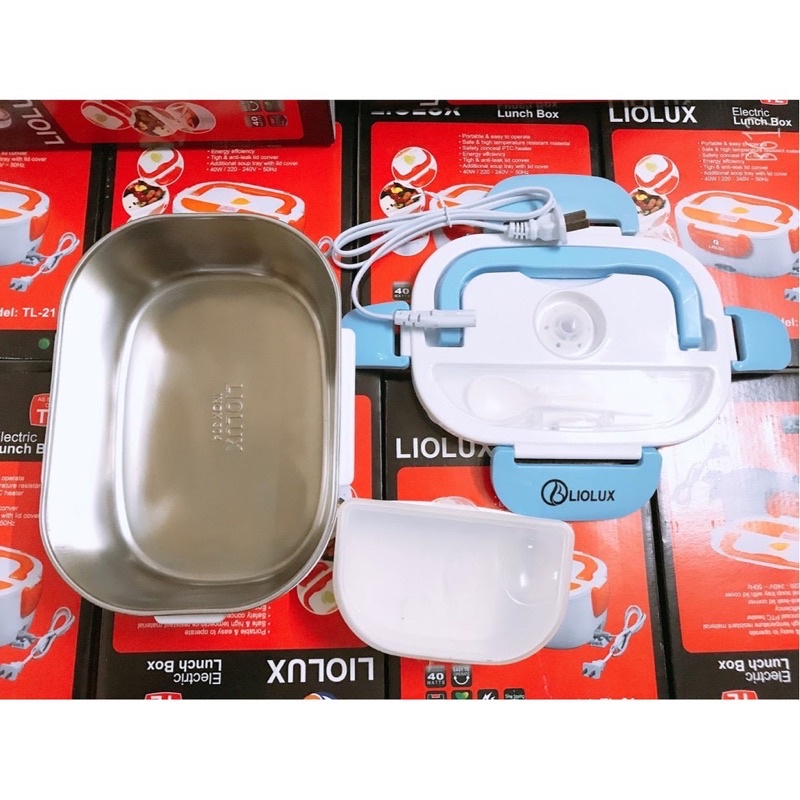 CẶP LỒNG CẮM ĐIỆN HỘP CƠM HÂM NÓNG KHAY INOX