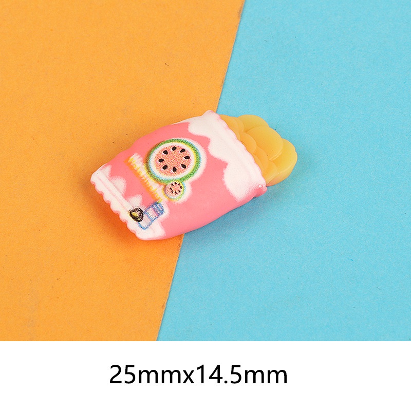Đồ chơi DIY đồ ăn mini gói bimbim khoai tây xinh xắn phụ kiện trang trí kẹp tóc đồ chơi búp bê E1111