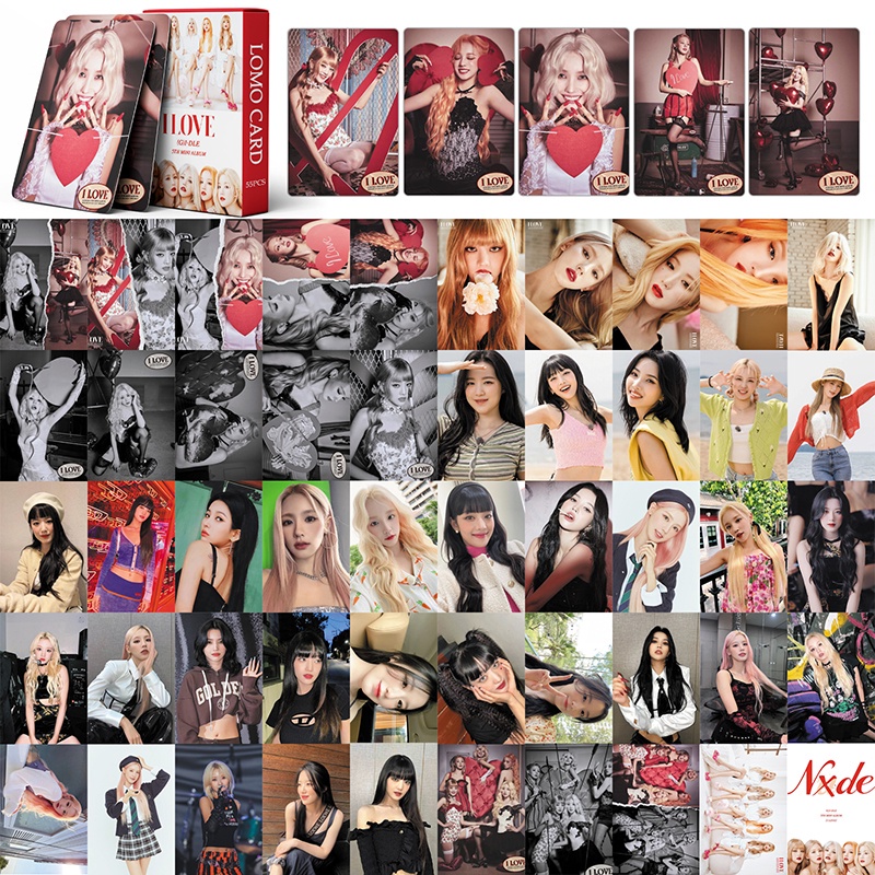 I-DLE Hộp 55 Ảnh LOMO Card Thẻ