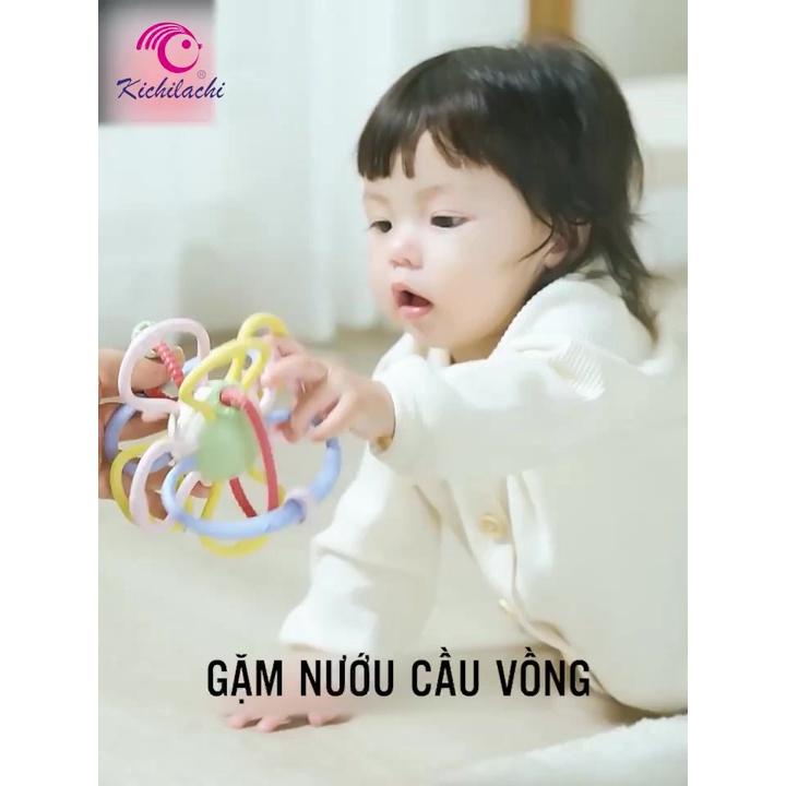 Gặm Nướu Silicon Hình Cầu Vồng Kichilachi, Các Dây Cầm Nắm, Nhiều Màu Kích Thích Giác Quan Của Bé Tốt Nhất - Loki