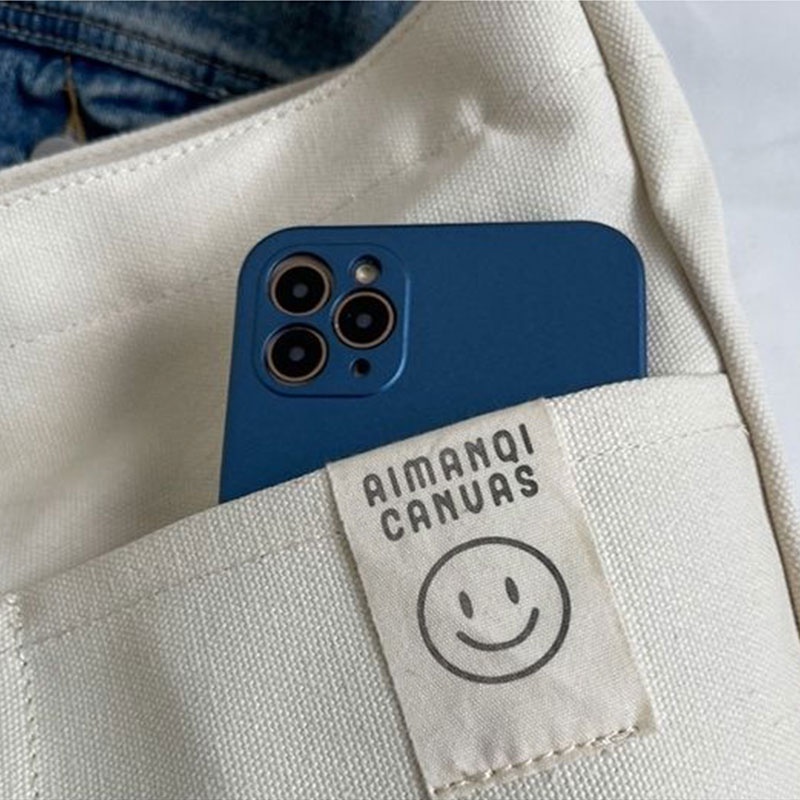 Mischa Túi Đeo Vai Vải canvas Màu Trơn Sức Chứa Lớn Dễ Phối Đồ Thời Trang Cho Học Sinh