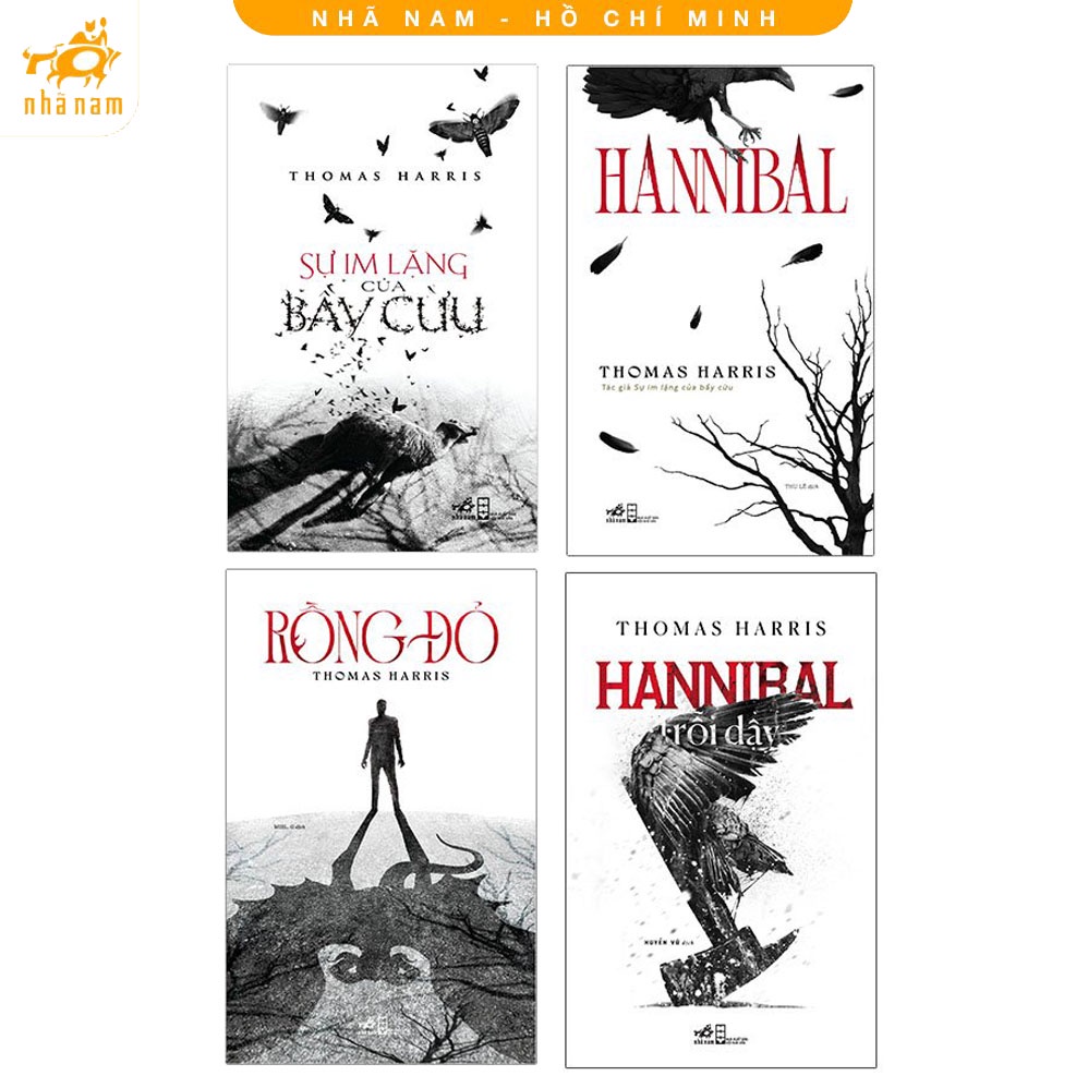 Sách - Combo Sự im lặng của bầy cừu + Hannibal + Rồng Đỏ + Hannibal Trỗi