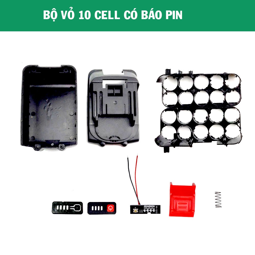 Vỏ pin Makita 18V 21V 5S - 2P/3P adaptor 2 hàng và 3 hàng