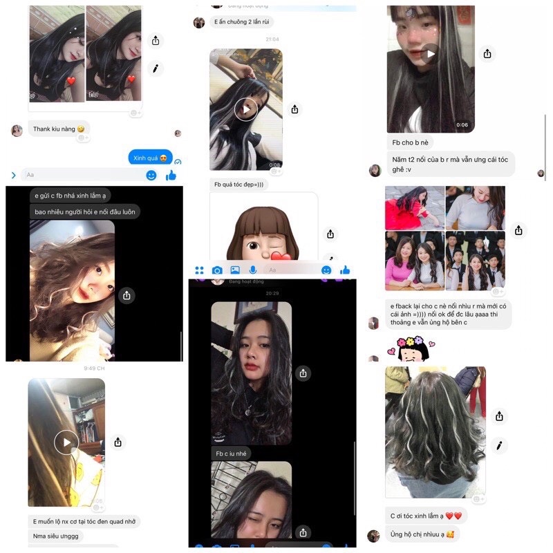 Tóc Light Dán Xoăn Sẵn từ sợi Protein - Dành cho tóc xoăn,xoăn sóng,xoăn lơi