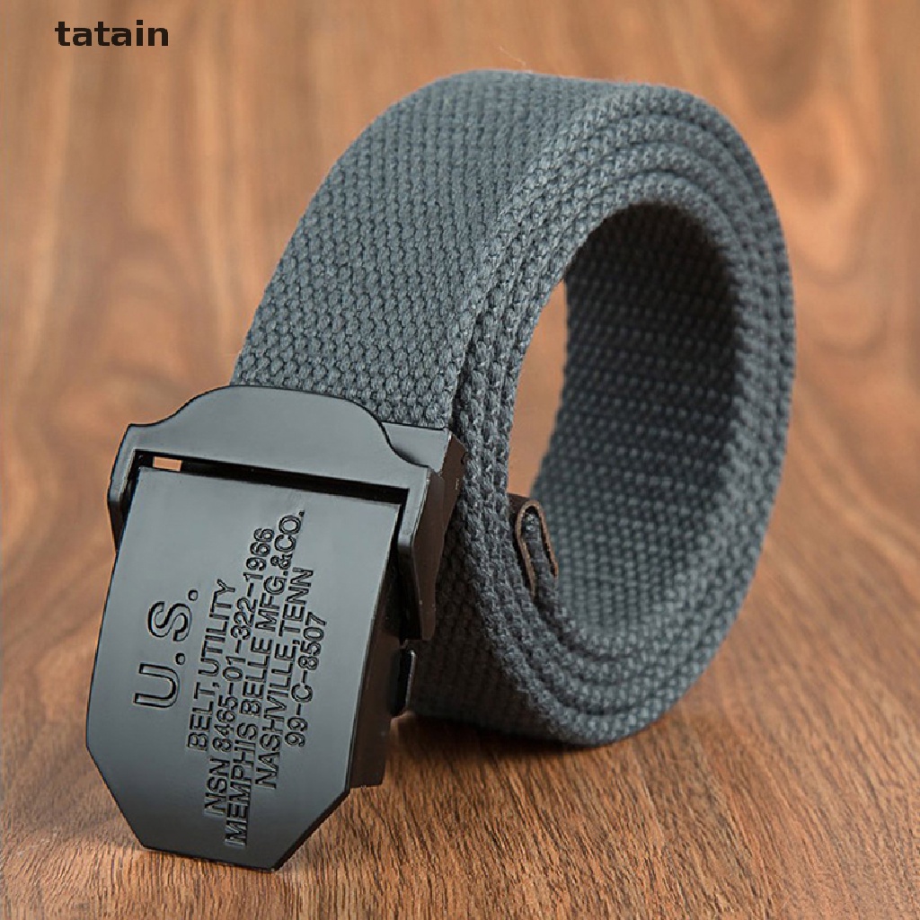 Thắt Lưng Vải Canvas Chất Lượng Cao Thời Trang Cho Nam Nữ