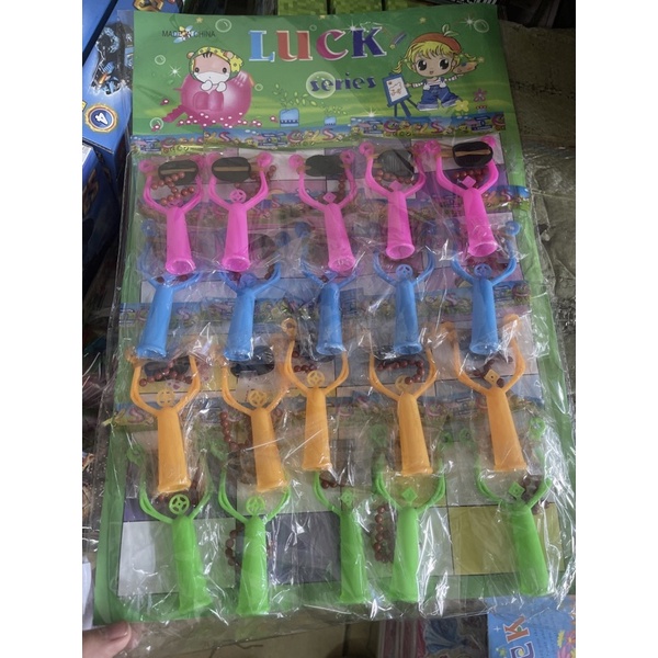 vỉ 20 bộ chạc nhựa đủ màu sắc