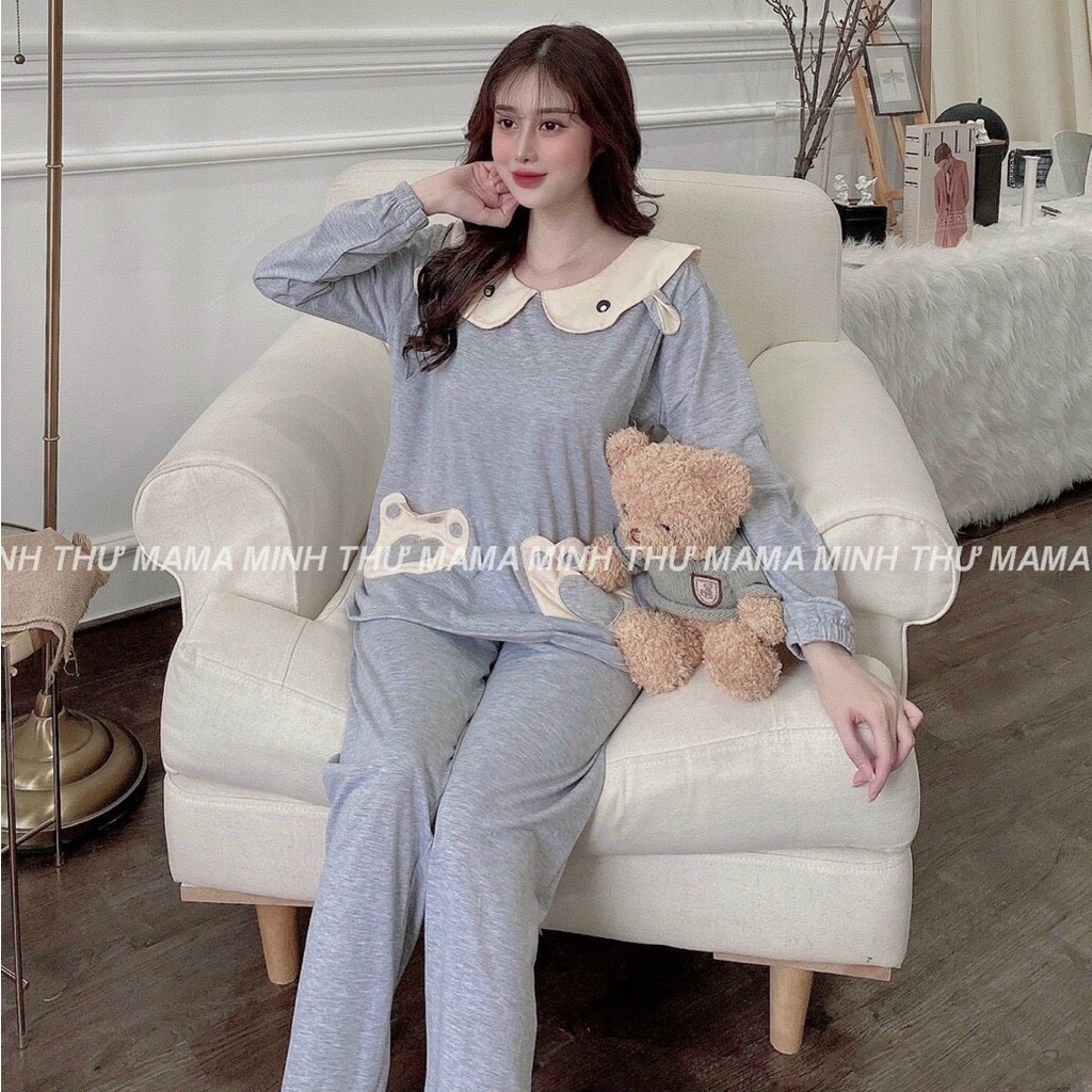 BỘ Bầu Sau sinh Hình Gấu mâu mới cho mom 45-68kg