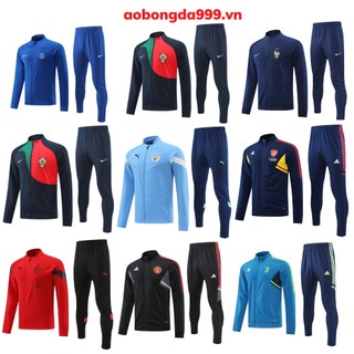 Bộ quần áo bóng đá dài tay nỉ mùa đông Manchester United Mu - Bồ Đào Nha PSG paris và Ars Arsenal t vải nỉ cao cấp
