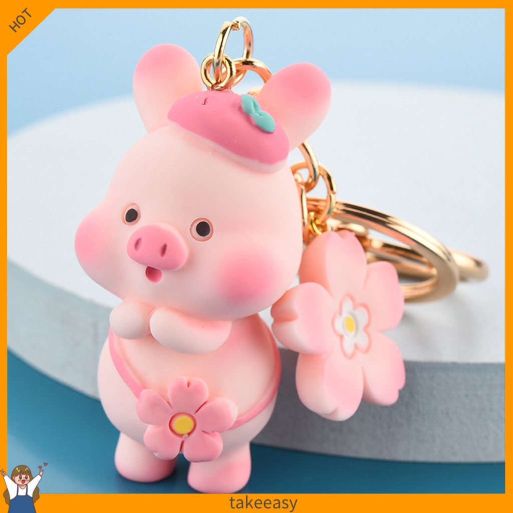 Móc khóa hình chú heo con xinh xắn dễ thương