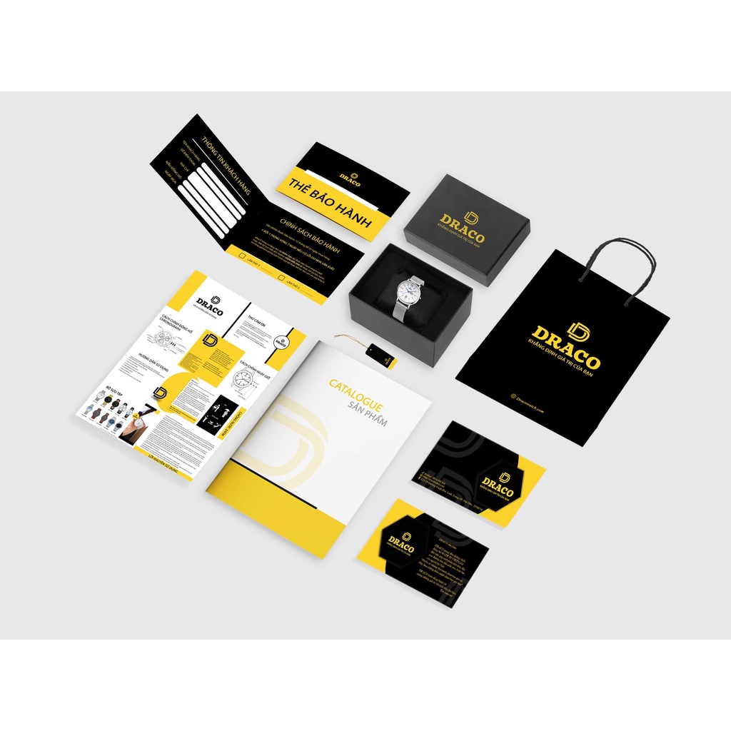 Đồng Hồ Nam - Thương Hiệu Việt Draco D22-DD06 - &quot; Decision&quot; Bạc - thời trang nam thể thao