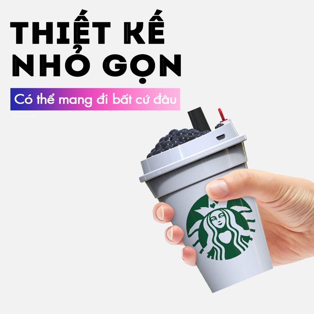 Loa Bluetooth MK-401 Hình Ly Starbucks - Loa Trầm Ấm - Thiết Kế Độc Đáo - Loa Không Dây Decor Siêu Cute