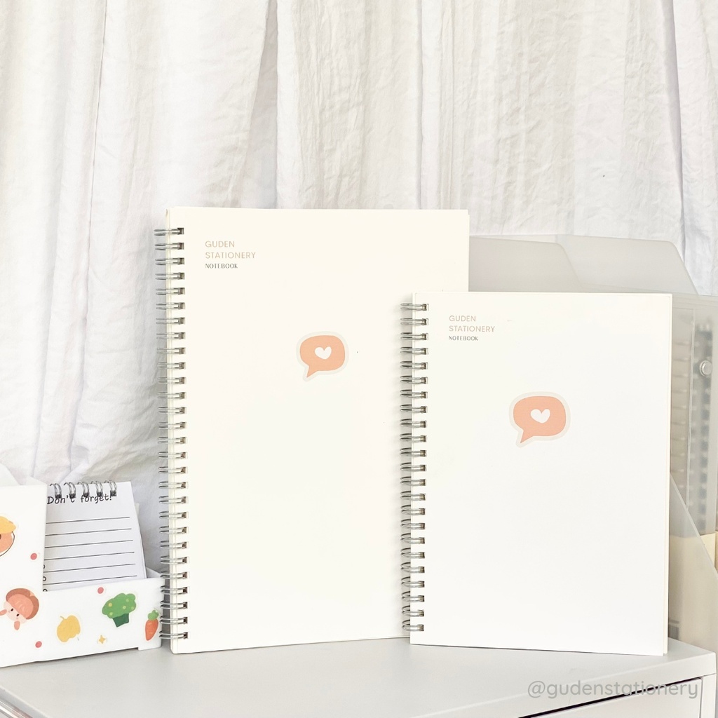 Vở kẻ ngang/vở kẻ caro in tên cá nhân cỡ B5 Cute Sticker_Guden Stationery