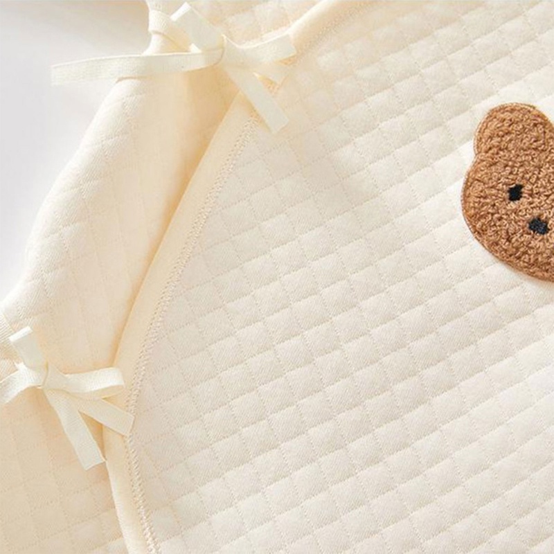 Bộ Áo Liền Quần Vải Cotton Thoáng Khí Thời Trang Thu Đông Cho Bé Sơ Sinh