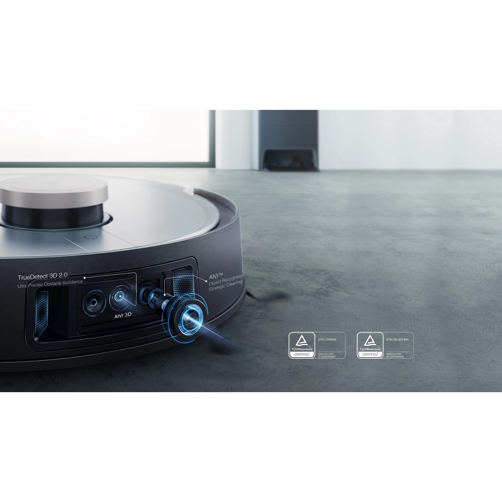 Robot Hút Bụi Lau Nhà Ecovacs Deebot X1 Omni Tự Giặt Khăn_Tự Sấy Khăn_Tự Về Sạc