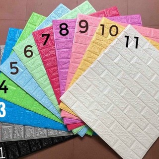 Xốp dán tường 3d giả gạch - khổ lớn 70x77 mẫu mới 2022