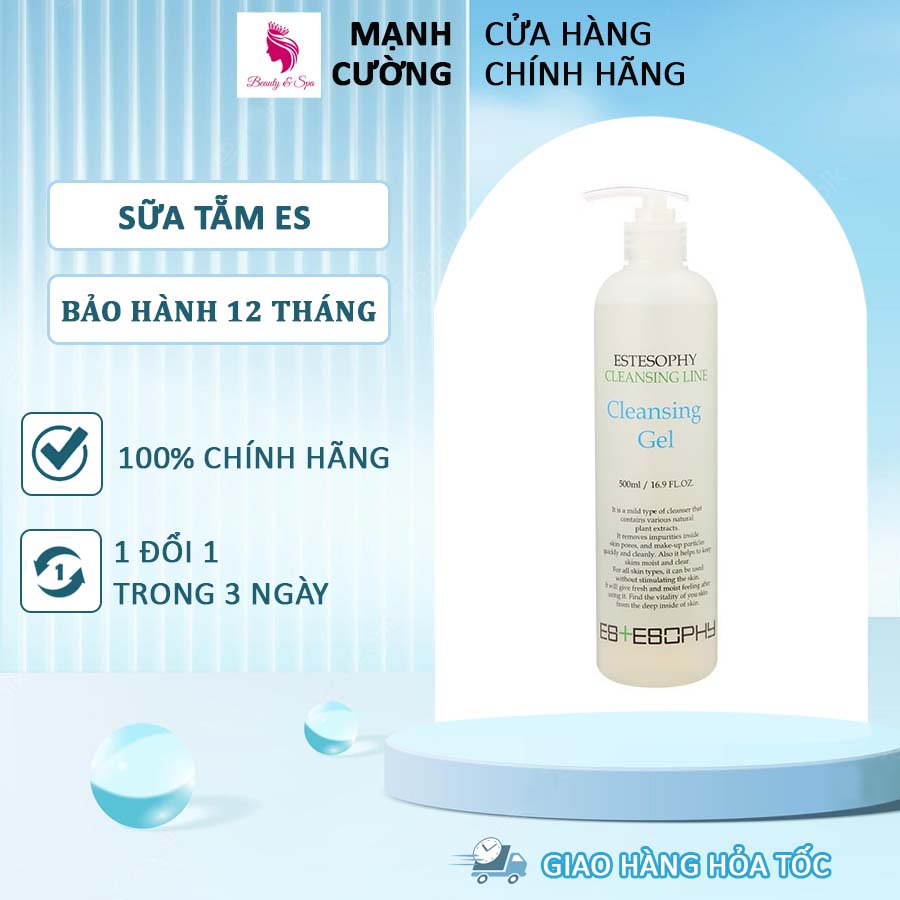 Sữa rửa Es Sữa rửa mặt tạo bọt ESTESOPHY Hàn Quốc, chai lớn 500ml