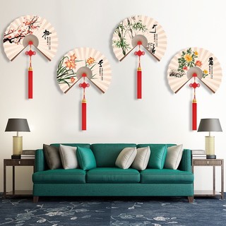 Decal Dán Tường mẫu Quạt 3d dán phòng khách